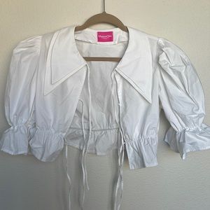 MaisonCleo XS/34 Angèle white cotton blouse